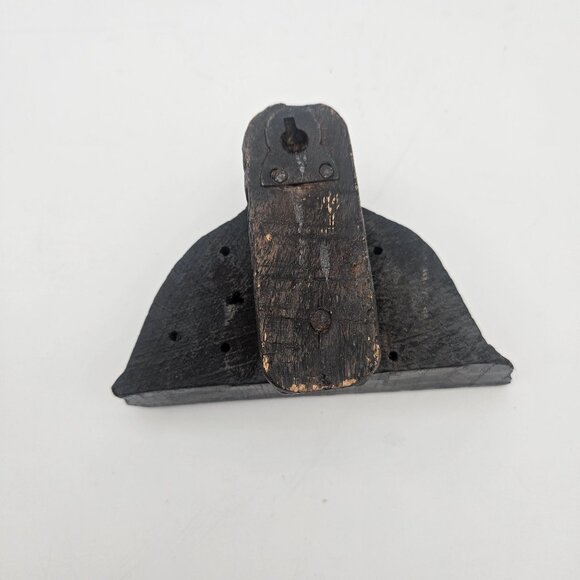 Antique Hand Carved Wood Textile Geometric Pattern Fabric Stamp Block - Picture 4 of 8